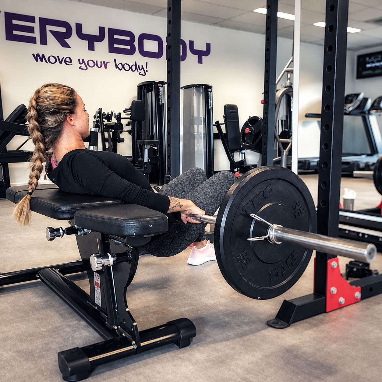 Hip thrust hos Everybody Gym & Fitness